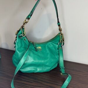 Green Leather Shoulder Bag